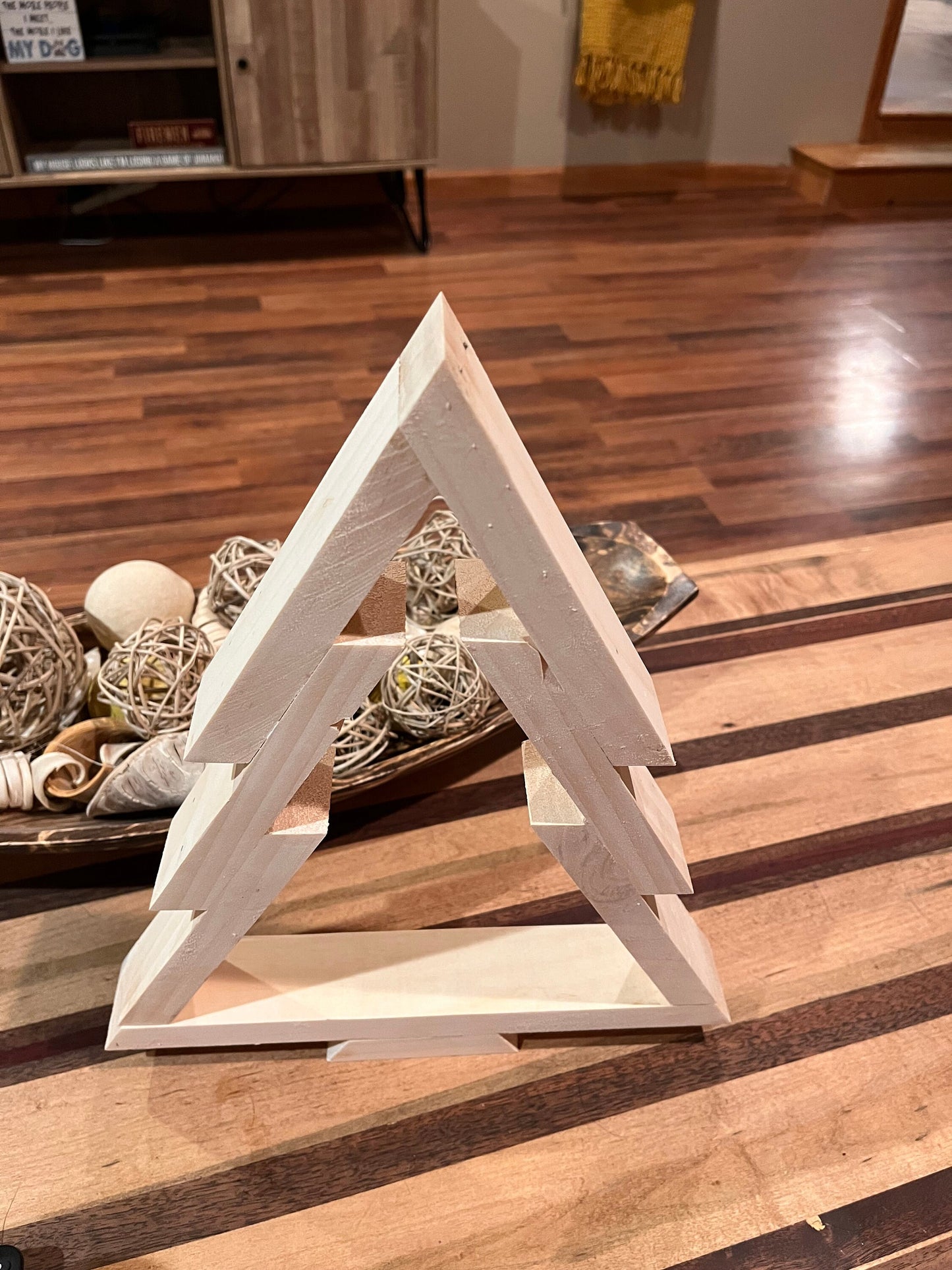 Stained Christmas Tree - Wooden Christmas Tree - Christmas Decorations - Holiday Trees